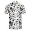 Gun Polo Shirt for Men, Funny Gun Shirts for Men, Mens Short Sleeve Polo Shirt, Mens Golf Polo Shirt view 1