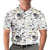 Gun Polo Shirt for Men, Funny Gun Shirts for Men, Mens Short Sleeve Polo Shirt, Mens Golf Polo Shirt view 4