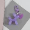 XAM 1-3PCS Cute Jelly Balloon Dog Keychains for Women Cartoon Keychains Car Keys Handbag Accessories-D view 2