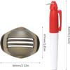 2Pcs Red and Black Golf Ball Line Marker Golf Ball Line Drawing Marker Line Template Liner Drawing Marking Alignment Putting Tool Golf Ball Line Liner Alignment Putting Tool Golf Ball Line Marker Tool view 2
