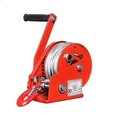 Boat Winches For Trailers,2600lbs Auto Locking Heavy Duty Hand Winch, Boat Trailer Winch With 33/66/98FT Steel Wire Rope Manual Trailer Spreader For RV Trailer, Boat Or ATV ( Size : 2600 lb(16ft rope)