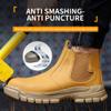 Jueshanzj Work Boots Men's Steel Topped Labor Insurance Shoes Welding Safety Shoes Anti-Smash Anti-Puncture Khaki 6 view 3