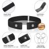 2 PcsNo Buckle Stretch Belt for Women and Men Elastic Waist Belt Invisible Belts for Jeans Pants (2Pcs Set F, S-M:Waist Size 20''-35'') view 3