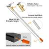 Grimmstr Extended Portable Air Compressor Tire Inflator Replacement Hose with Stainless Steel Mesh for Protection, Air Pump Tube, Easy to Use Fine Workmanship, Silver&orange view 4