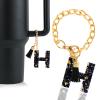 Letter Charm Accessories for Stanley Cup 1 PCS Cute Initial Keychain Handle Charm for Stanley Tumbler for Women Black Letter H view 1