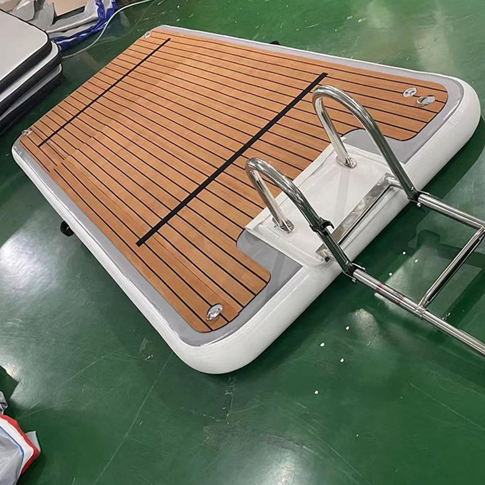 YJFEDCC Water Inflatable Bed, Fishing Floating Platform, Inflatable Floating Raft, Yacht Floating Platform, Water Rest Platform, Yacht Dock,1.5 * 2.5m/4.9 * 8.2ft
