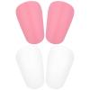 4pcs Mini Football Shin Pads, 3.15x1.97 Inch Extra Mini Shin Guards Soccer Miniature Shin Pads Tiny Protective Shin Guards for Men Women Boys Girls Graffitiable DIY (Pink, White) view 1