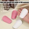 4pcs Mini Football Shin Pads, 3.15x1.97 Inch Extra Mini Shin Guards Soccer Miniature Shin Pads Tiny Protective Shin Guards for Men Women Boys Girls Graffitiable DIY (Pink, White) view 4