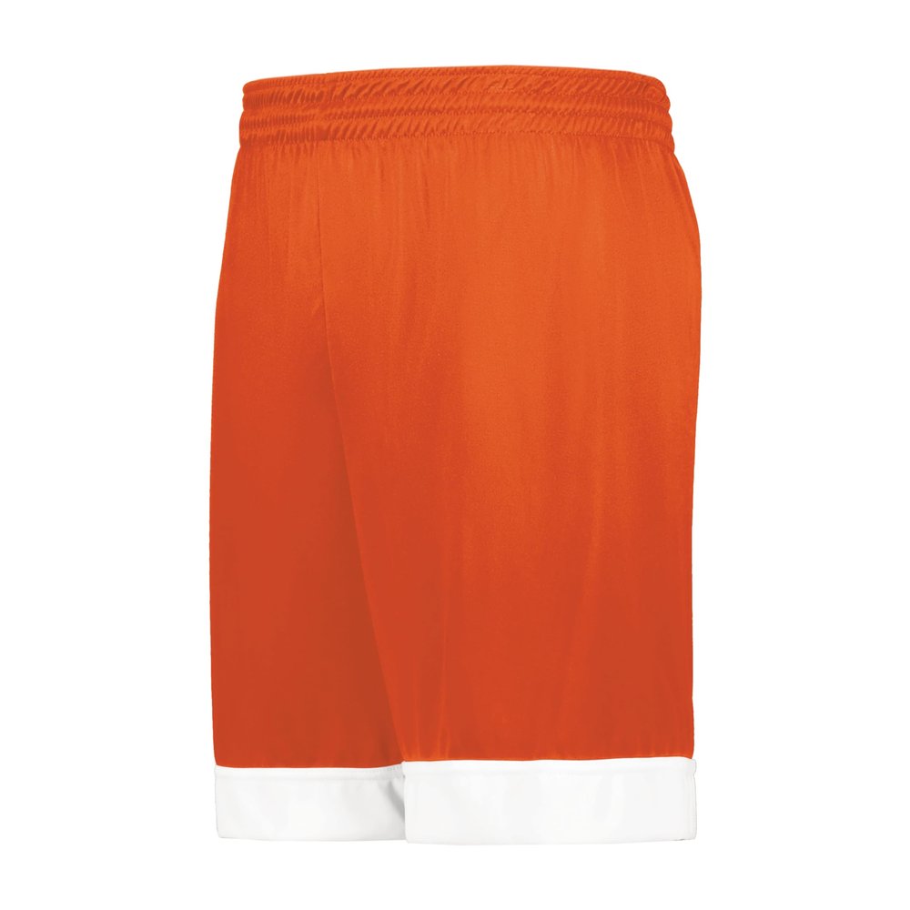Augusta Sportswear Swish Reversible Basketball Shorts, Orange/White, 2XL