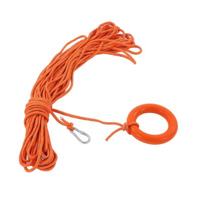 HERCHR Water Floating Lifesaving Rope, Floating Rope for Boating Orange Floating Tow Rope Rescue Lifeguard Lifesaving Throwing Rings Rope
