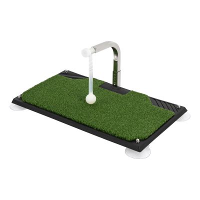 BANLICALI Golf Swing Trainer, Portable Golf Training Equipment with Height Adjustments (9.25"-11.22") & Suction Pads, 360 Rotating Automatic Ball Return Club Practice Simulator in Home & Indoor