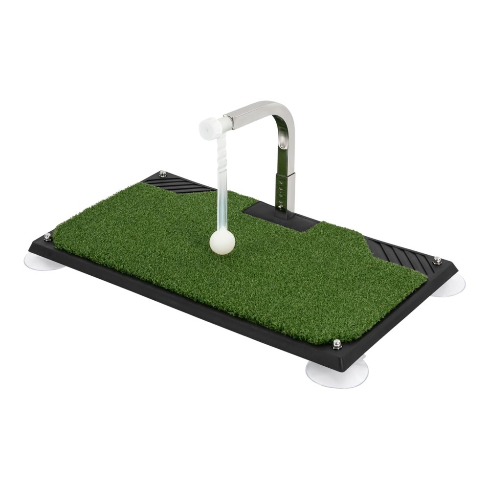 BANLICALI Golf Swing Trainer, Portable Golf Training Equipment with Height Adjustments (9.25"-11.22") & Suction Pads, 360 Rotating Automatic Ball Return Club Practice Simulator in Home & Indoor