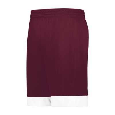 Augusta Sportswear Swish Reversible Basketball Shorts, Maroon/White, M
