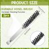 Bewudy 2 Pcs Golf Clubs Head Hosel Brush, Stainless Steel Golf Club Head Hose Brush, Wire Bore Brush Hex Shank Handle Electric Drill Wire Brush for Deeply Clean in Golf Club Hosel Holes view 2