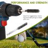 Bewudy 2 Pcs Golf Clubs Head Hosel Brush, Stainless Steel Golf Club Head Hose Brush, Wire Bore Brush Hex Shank Handle Electric Drill Wire Brush for Deeply Clean in Golf Club Hosel Holes view 4