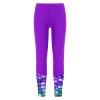 Zaldita Girls Solid Color Swim Leggings UPF 50+ Sun Protective Cover Up Long Pants Dance Tights Purple A 16 Years view 1