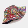 Quanhaigou Bucket Hat for Men Women,Packable Reversible Printed Sun Hats,Fisherman Outdoor Summer Travel Hiking Beach Caps (Mushroom Floral) view 2
