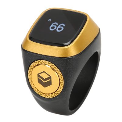 ASHATA E0120BK Finger Tally Counter Ring, Bluetooth 5.1 Digital Electronic Counter for People Muslims, Support APP, Displaying Time, Lap Counter Timer for Recitations Sports Running, ASHATA37ngu24apd