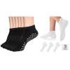 DIBAOLONG Pilates Socks with Grips for Women Yoga Socks Non Slip for Hospital, Pergnancy, Barre, Ballet, Dance, Workout 3 Pairs view 1