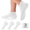 DIBAOLONG Pilates Socks with Grips for Women Yoga Socks Non Slip for Hospital, Pergnancy, Barre, Ballet, Dance, Workout 3 Pairs view 3