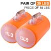 DEIRIS Water Dumbbells, Water Filled Training Dumbbells, Travel Weights Set, Adjustable Weights to 15-30 Lbs/Pair, Portable Gym for Strength Training, Fitness and view 2