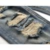 Men's Ripped Straight Denim Pant Biker Ripped Skinny Distressed Jeans Washed Cargo Distressed Jean Pants (Blue 4,38) view 2