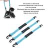 Yuecoom Ski Boot Carrier Straps,3 Pcs Roller Skate Nylon Ski Boots Carrier Strap Snowboard Boot Shoulder Sling Leash for Women Men(Blue) view 3