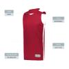 Augusta Sportswear Swish Reversible Basketball Jersey, Scarlet/White, S view 4