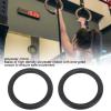 XHTLLO Black ABS Anti Slip Adjustable Fitness Rings, Polyester Ribbon Pull Up Exercise Rings for Gymnastics Training view 3