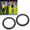 XHTLLO Black ABS Anti Slip Adjustable Fitness Rings, Polyester Ribbon Pull Up Exercise Rings for Gymnastics Training view 4