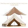 UNISTRENGH Waterproof Tent Tarp Sunshade for 4M 5M 6M Dual Doors Yurt, Heavy Duty Oxford Top Roof Cover Shelter for Cotton Canvas Camping Tent (for 5M Double Doors Tent) view 2