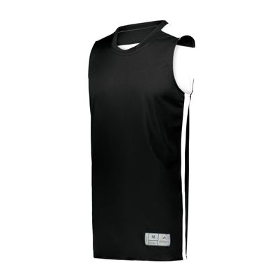 Augusta Sportswear Swish Reversible Basketball Jersey, Black/White, XL
