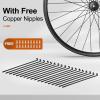 10PCS 12G Fit For Bicycle Spokes with Nipples Stainless Steel J Bend Spoke For Bike Wheel/E-Bike Hub Motor Wheel Black Spoke 117-259mm (Color : 10PCS 12G 247mm) view 4