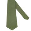 Entwineno Kids Linen Ties - Solid Color Slim Tie for Boys (Olive) view 2