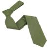 Entwineno Kids Linen Ties - Solid Color Slim Tie for Boys (Olive) view 3