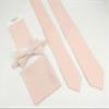 Entwineno Kids Linen Ties - Solid Color Slim Tie for Boys (Petal) view 4