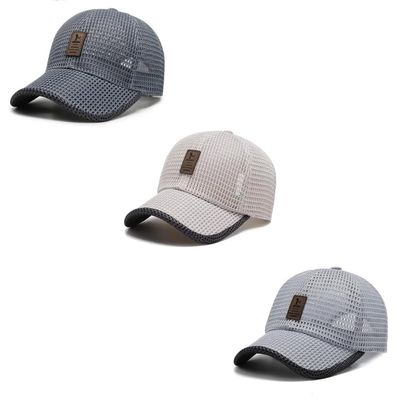 3PCS Breathable Cap, Summer Outdoor Casual Baseball Cap, Wessiny Caps, Mesh Breathable Baseball Cap (B,M)