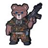 4" KSK Bundeswehr Army Teddy Woven Morale Patch with Hook and Loop Attachment for Backpacks | for Army, Police, Patriot, 2nd Amendment Enthusiasts, Military Suit & Gun