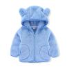 Baby Girls Bear Ears Long Sleeve Jacket Sweatshirt Outwear Zip Up Hoodie Coat Newborn Infant (1-Sky Blue, 2-3 Years) view 1