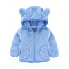 Baby Girls Bear Ears Long Sleeve Jacket Sweatshirt Outwear Zip Up Hoodie Coat Newborn Infant (1-Sky Blue, 2-3 Years) view 2