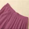 Hisanny Womens Plus Size Linen Pants Wide Leg Palazzo Trousers High Elastic Waist Flowy Culottes with Pockets Red Violet X-Large view 4