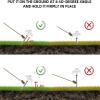 8" Screw in Tent Stakes - Ground Anchors Screw in, 2024 Upgraded Drillable Tent Stakes, Heavy Duty Metal Stake Ground Anchor Peg Threaded Tent Spikes with 1 Hex Head Driver view 3