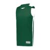 Augusta Sportswear Swish Reversible Basketball Jersey, Dark Green/White, XL