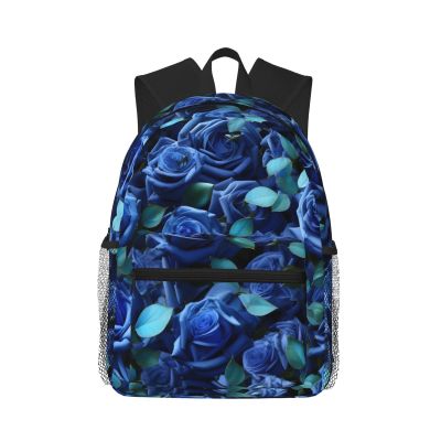 DRTGEDS Many Blue Roses Backpacks Lightweight With 1 Main Compartment, Shoulder Rucksack Carry-On