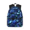DRTGEDS Many Blue Roses Backpacks Lightweight With 1 Main Compartment, Shoulder Rucksack Carry-On view 1