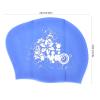 plplaaoo Swim Caps for Long Hair,Swimming Cap,Silicone Swimming Caps,Swimming Cap Printing Silicone Waterproof Long Hair Special Short Hair Children Ladies Diving Cap(Blue) view 4