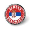 Serbia National Flag Pin Brooch Badge Lapel Pin Hat Backpack Decoration view 1