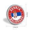 Serbia National Flag Pin Brooch Badge Lapel Pin Hat Backpack Decoration view 2