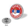 Serbia National Flag Pin Brooch Badge Lapel Pin Hat Backpack Decoration view 3