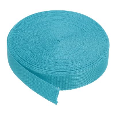 MECCANIXITY Nylon Webbing Strap Flat 1 Inch 10 Yards Lake Blue for DIY Repair, Backpack, Luggage-Rack, Crafts